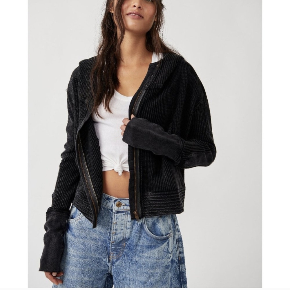 FREE PEOPLE Mason Hoodie / Black